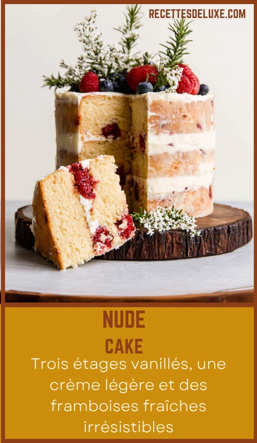 Nude Cake ou Gâteau de Mariage Tout Nu 6 Nude Cake