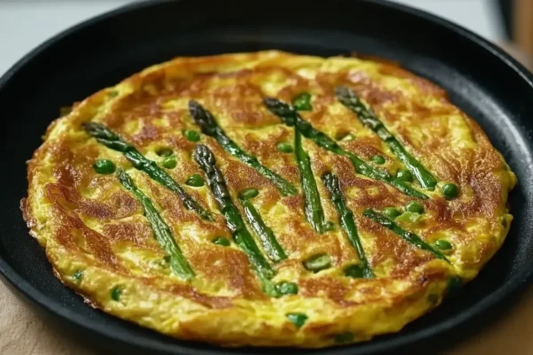 wild asparagus omelette