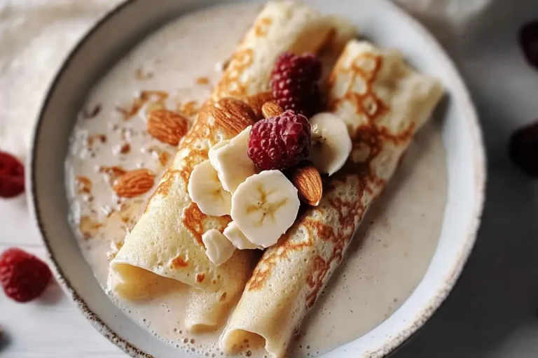 almond milk crepe