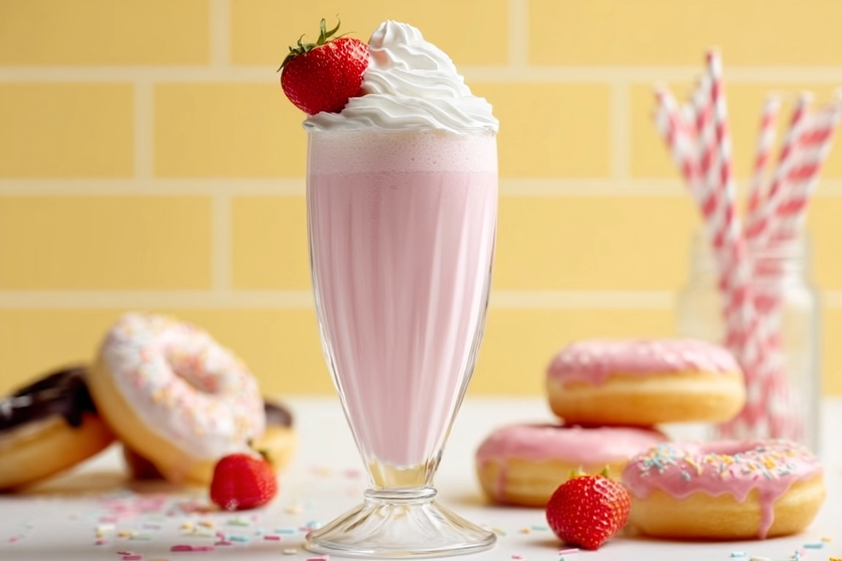 Milkshake à la Fraise et à la Vanille
