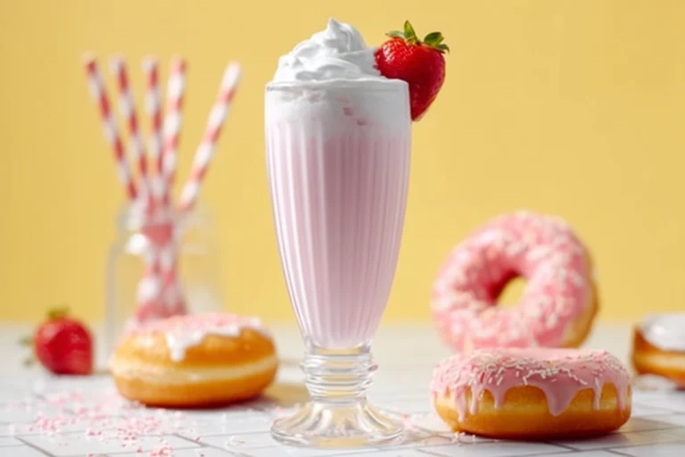 Milkshake à la Fraise et à la Vanille