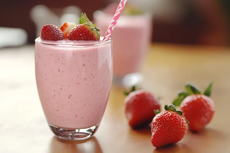 Milkshake à la Fraise et à la Vanille
