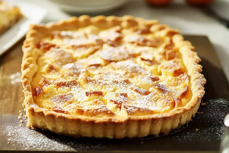 Orange ricotta tart