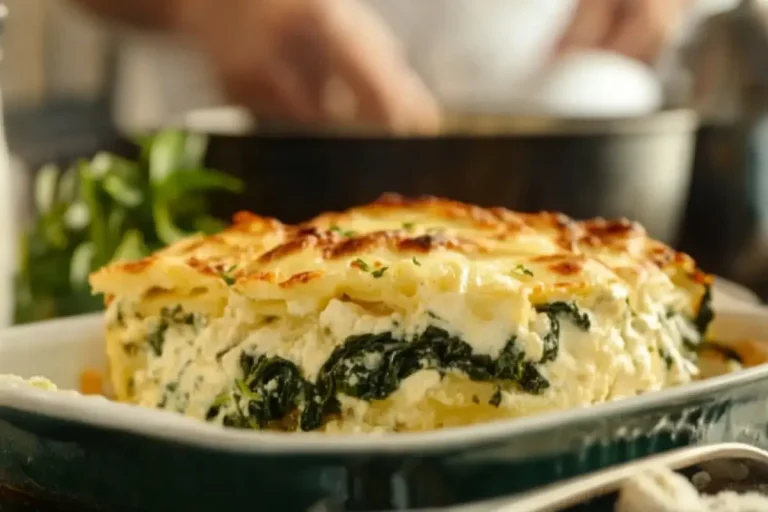 Lasagnes aux épinards et au chèvre crémeux