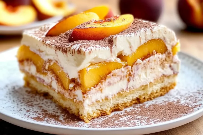 Tiramisu à la pêche frais et gourmand ✨