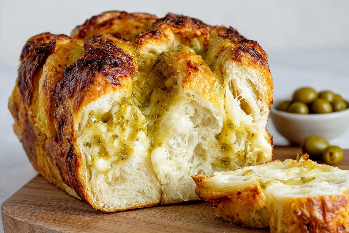 Babka salée au fromage de chèvre et au confit de thym sauvage