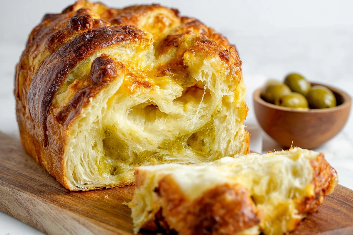 Babka salée au fromage de chèvre et au confit de thym sauvage