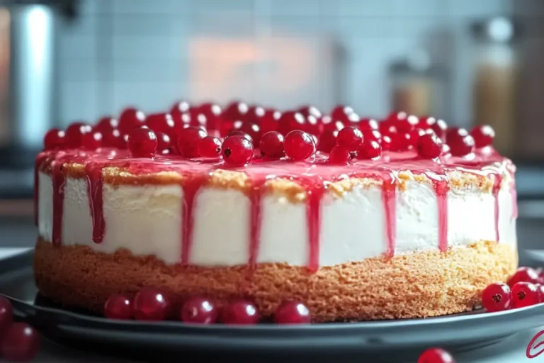 Gâteau au yaourt et groseilles