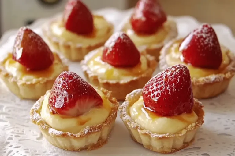 Tartelettes aux fraises et à la crème pâtissière