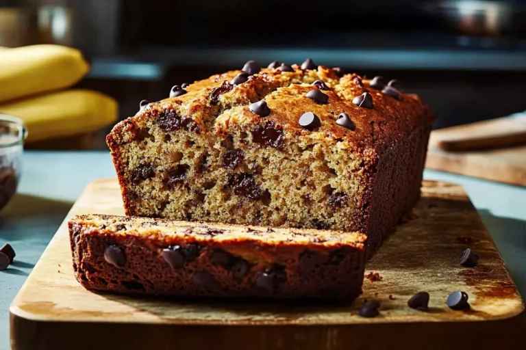 Banana bread aux pépites de chocolat