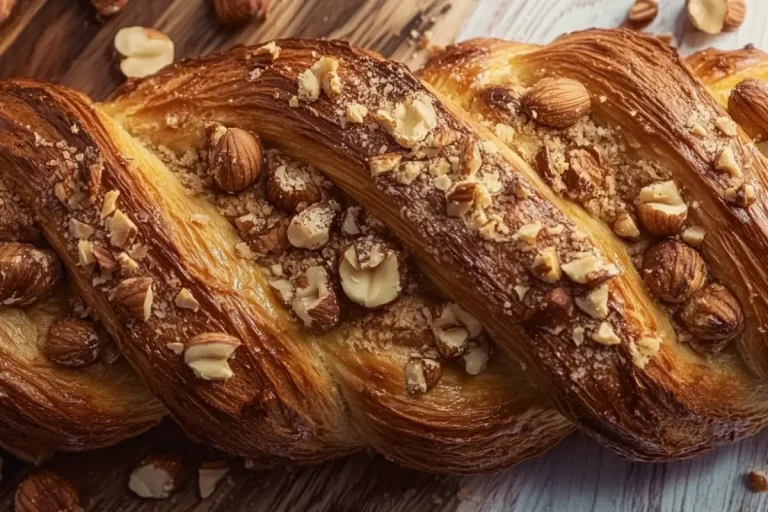Braided hazelnut brioche (Nusszopf)