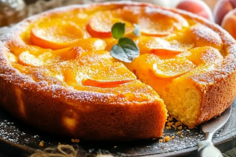 Gâteau moelleux aux abricots