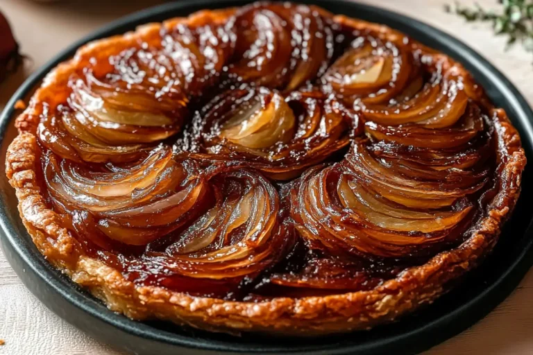 Tarte tatin aux oignons caramélisés
