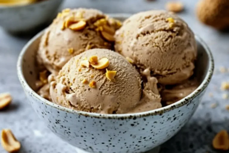 Glace healthy banane cacahuète