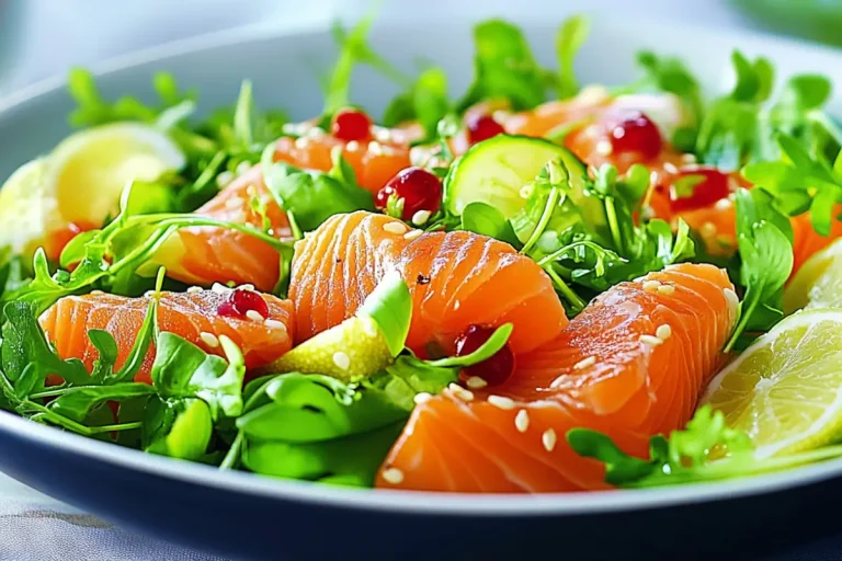 Salade fraîcheur au saumon frais