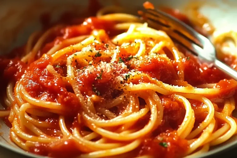Pasta with tomato sauce
