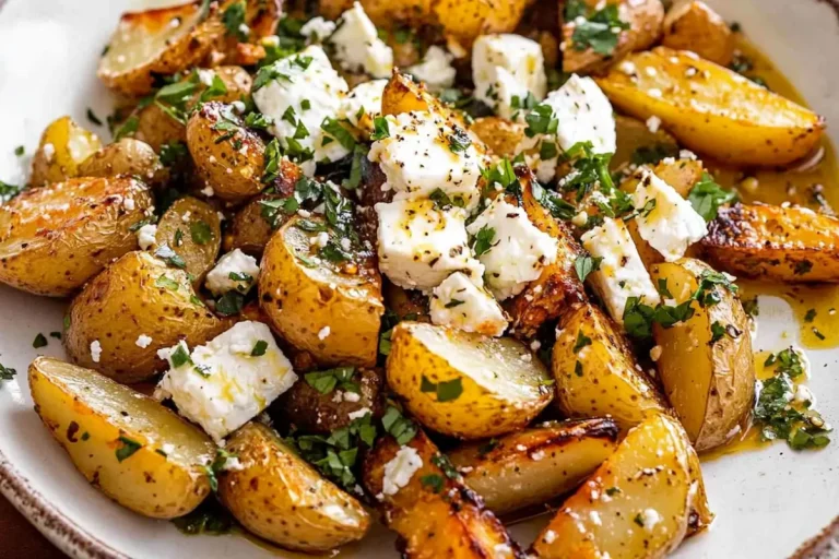 Oven Roasted Potatoes and Feta