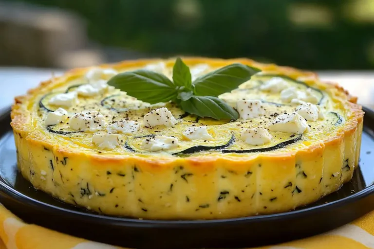 Flan aux courgettes et feta