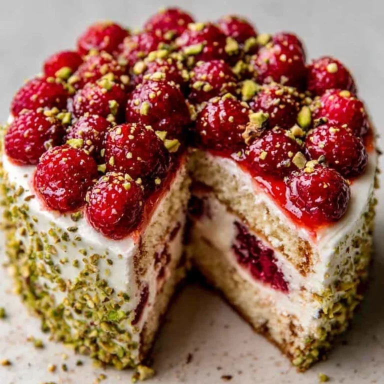 Gâteau Pistache Framboise