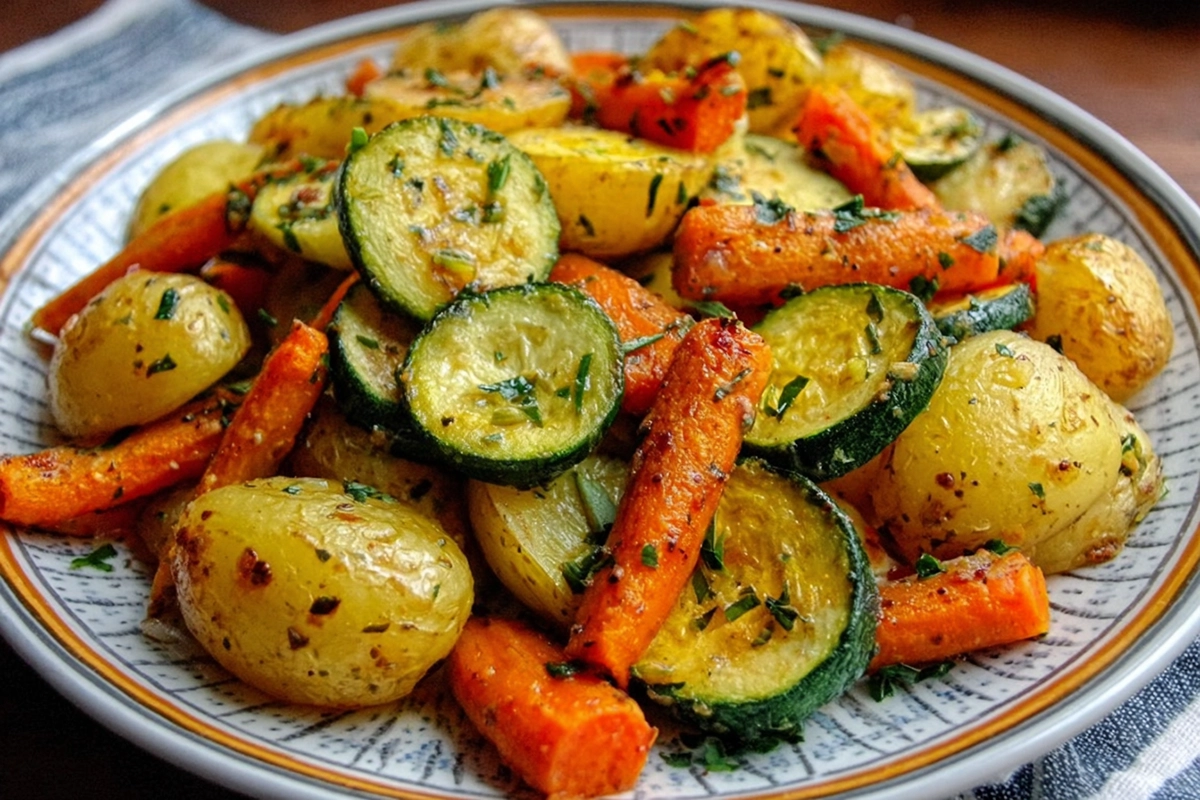 Légumes Rôtis à l'Ail et aux Herbes