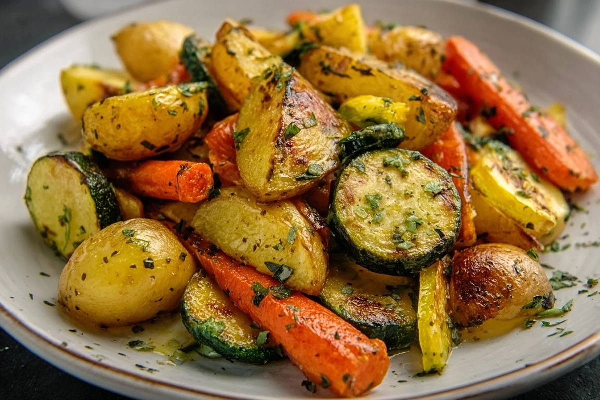Légumes Rôtis à l'Ail et aux Herbes