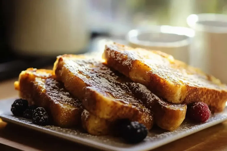Pain perdu brioche, moelleux et croustillant