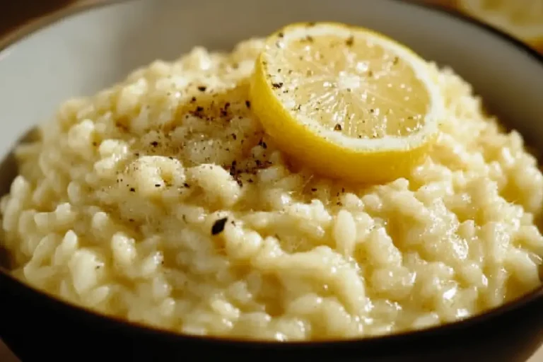 Risotto au citron et au parmesan