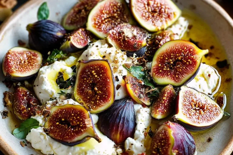 Figues rôties et burrata
