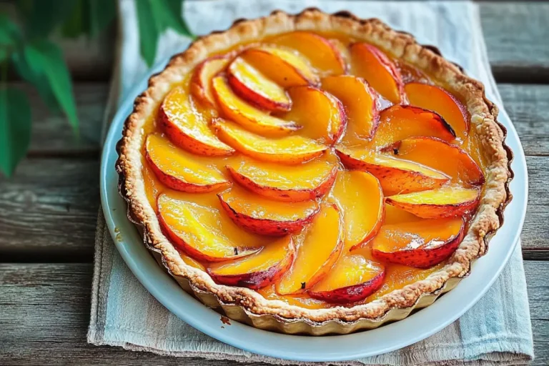 TARTE FINE AUX PÊCHES