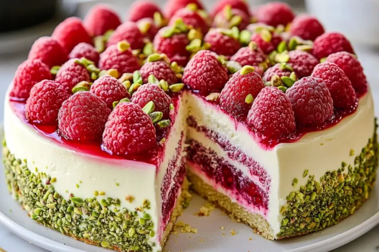 Gâteau Céleste Pistache Framboise