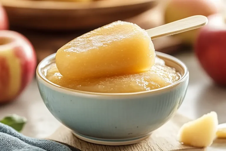 Recettes de luxxe 15 Batonnets glacés de compote de pomme