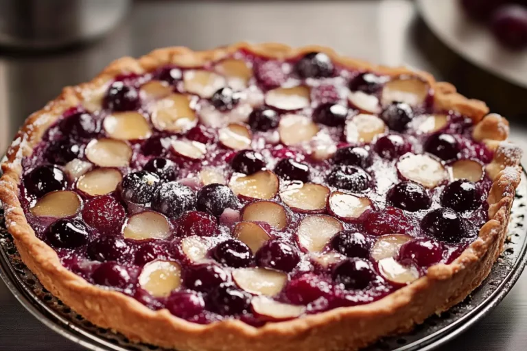 Tarte moelleuse aux cerises