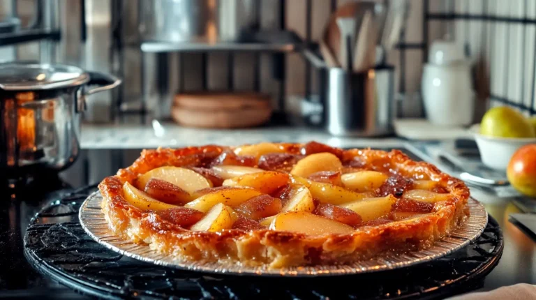 Pear and spice tart tatin