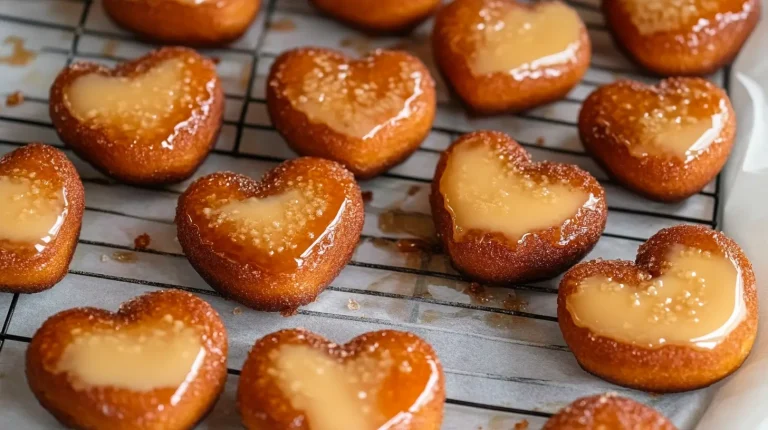 Creme Brûlée Heart Donuts
