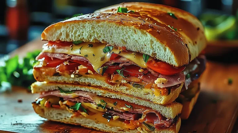 Le sandwich muffuletta italien classique