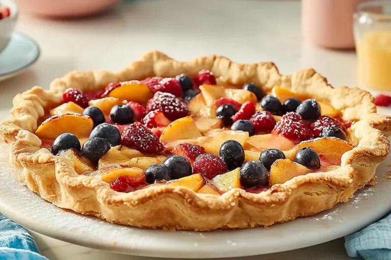 tarte rustique aux fruits d'été