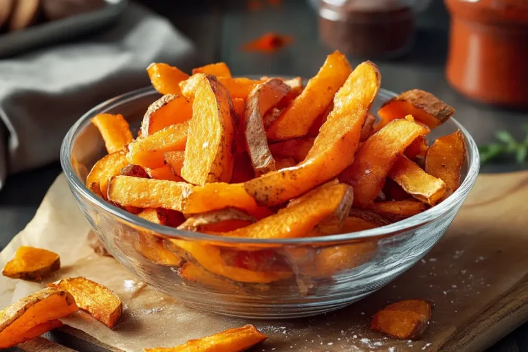 frites de patates douces au four