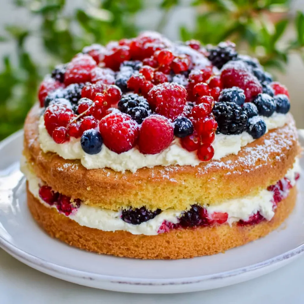 Gâteau aux Fruits Rouges