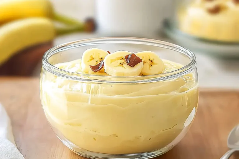 Pouding au banane à l'ancienne