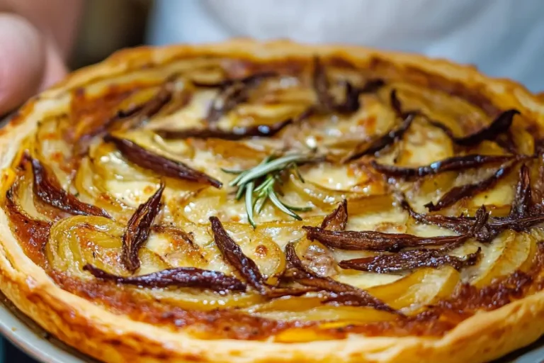 Pissaladière (pizza aux oignons et anchois)