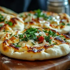 Recette de friteuse à air Naan White Pizza