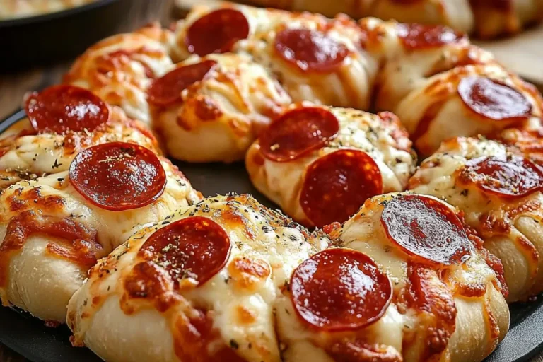 Noeuds de Pizza au Pepperoni et Quatre Fromages