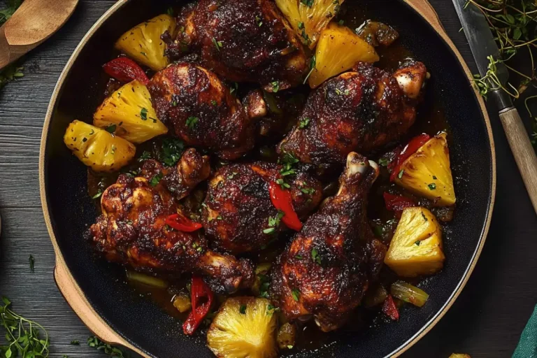 Poulet Jerk Jamaïcain à l'Ananas au Four