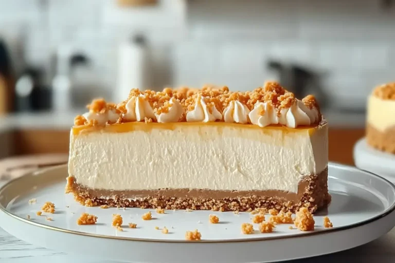 Gâteau au Fromage au Caramel Écossais