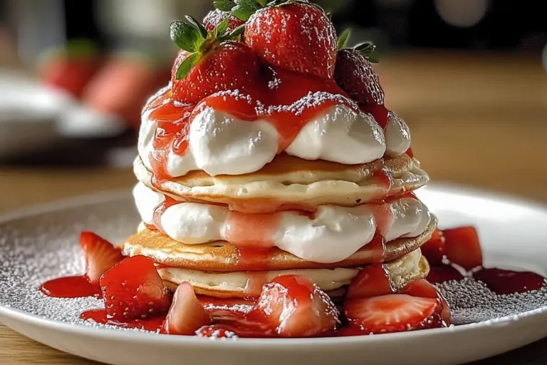 Crêpes sablées aux fraises