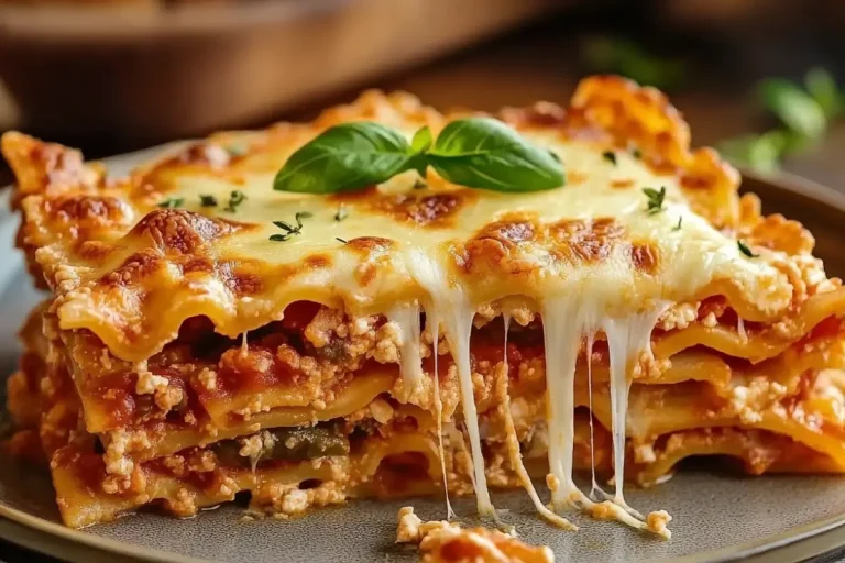 Lasagne cassée aux trois fromages