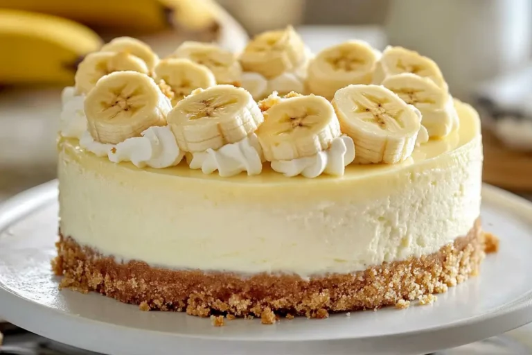 Cheesecake crémeux à la banane