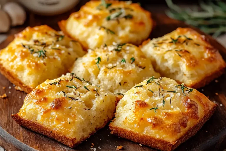 Muffins focaccia à l’ail et au romarin