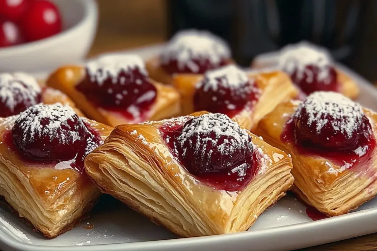 Délice de Pâte Feuilletée aux Cerises