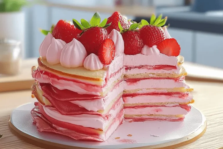 Crêpes aux fraises gourmandes